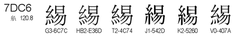 U+7DC6